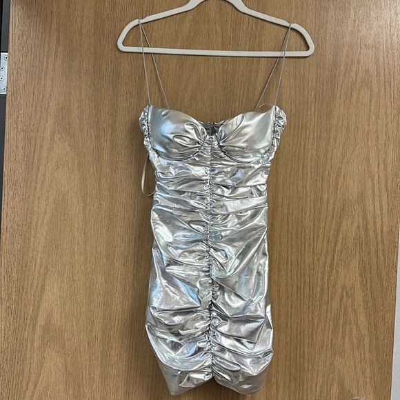 COPY - Corin metallic ruched minidress - Picture 5 of 10